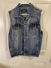 Carbon Denim Women Vest Small