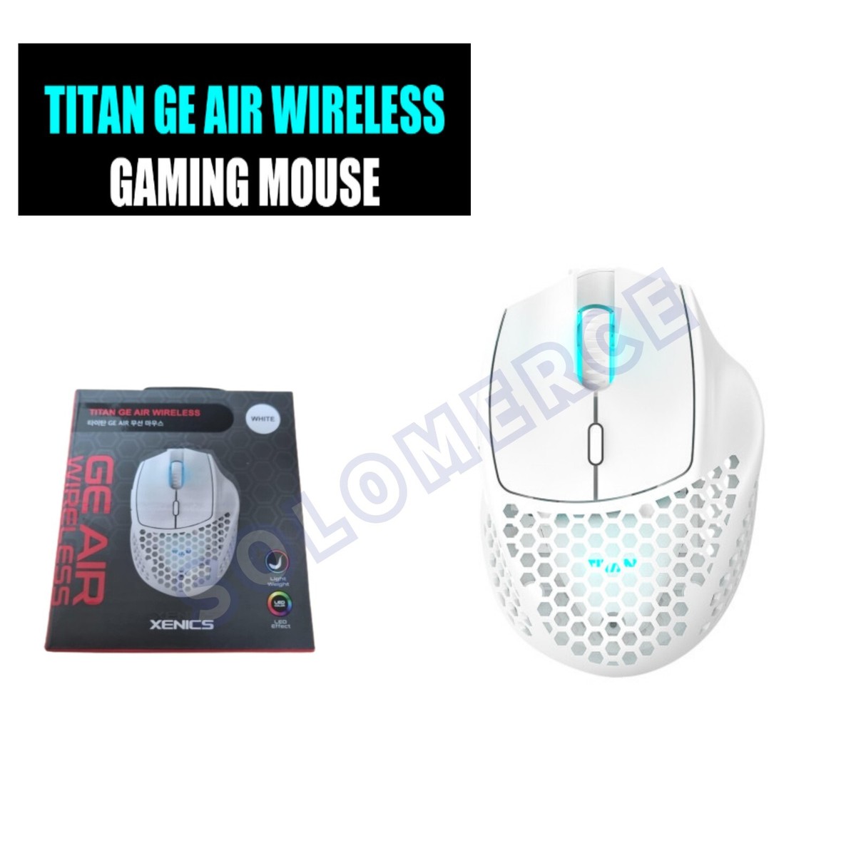 XENICS TITAN GE AIR WIRELESS ホワイト Xenics Titan GE AIR Wireless Professional Gaming Mouse Max