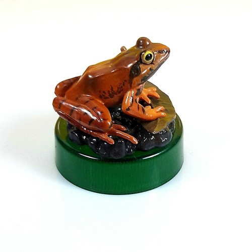 Kaiyodo Birdtales Tago's Brown Frog Rana Tagoi Tagoi Miniature Figurine Animal - Picture 4 of 4