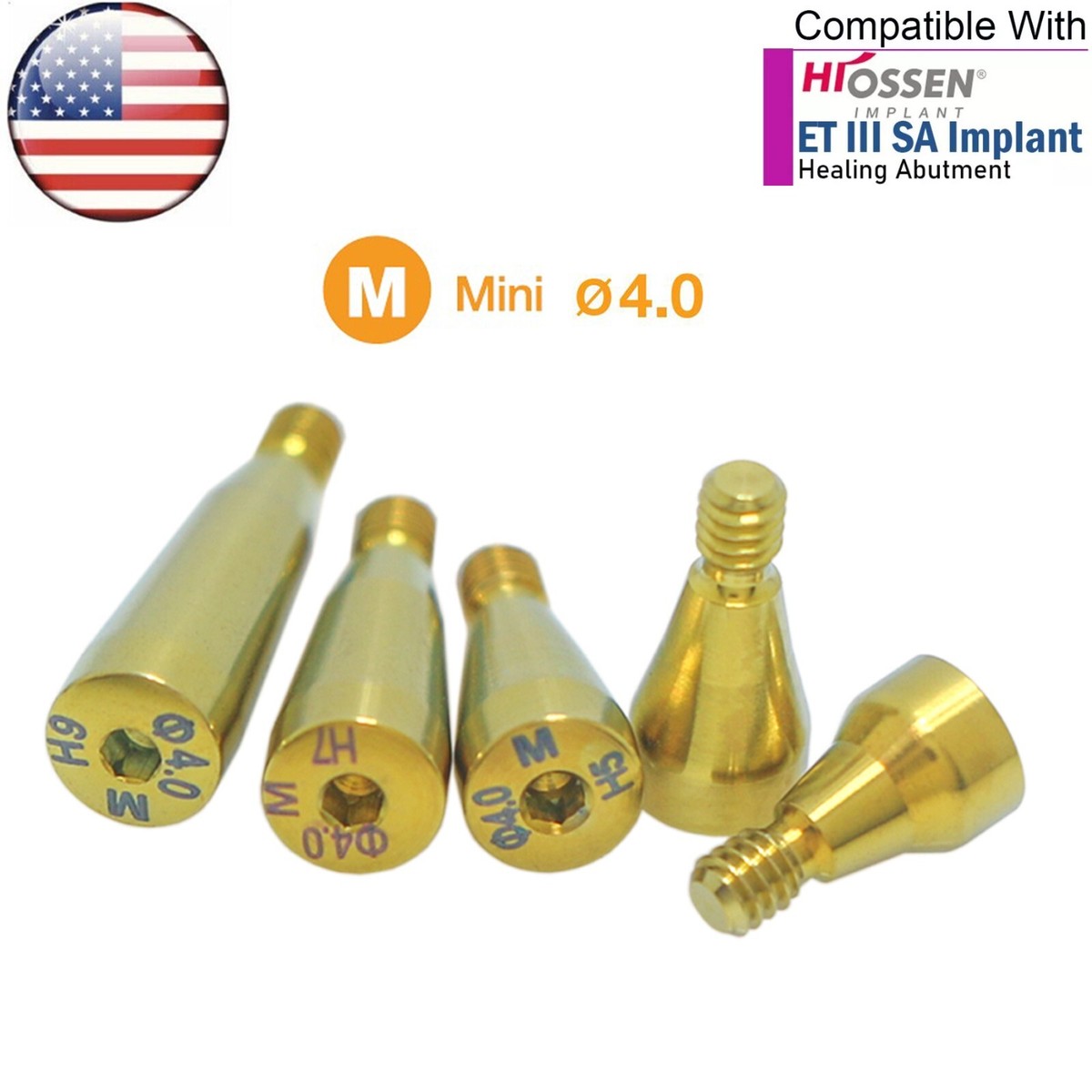 Healing Abutment | Cap: Hiossen® Conical Conn. ET™ System RP Healing Abutment | Cap: Hiossen® Conical Conn. ET™ System RP