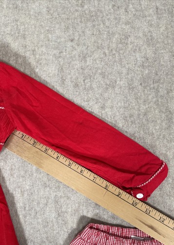 Cecil And Lou Size 5 Red Corduroy Smocked Christmas 2 Piece Set - Picture 11 of 15