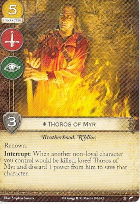 Thoros of Myr AGoT LCG 2.0 Game of Thrones Journey to Oldtown 37