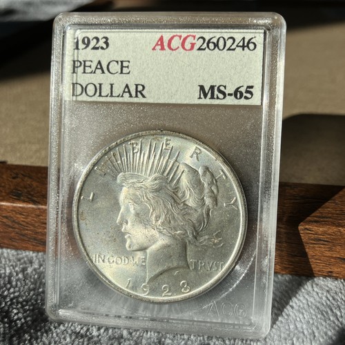 1923 Peace $1 PCGS MS65 Fantastic Gem Great Luster & Strike, A Very Pretty Coin!