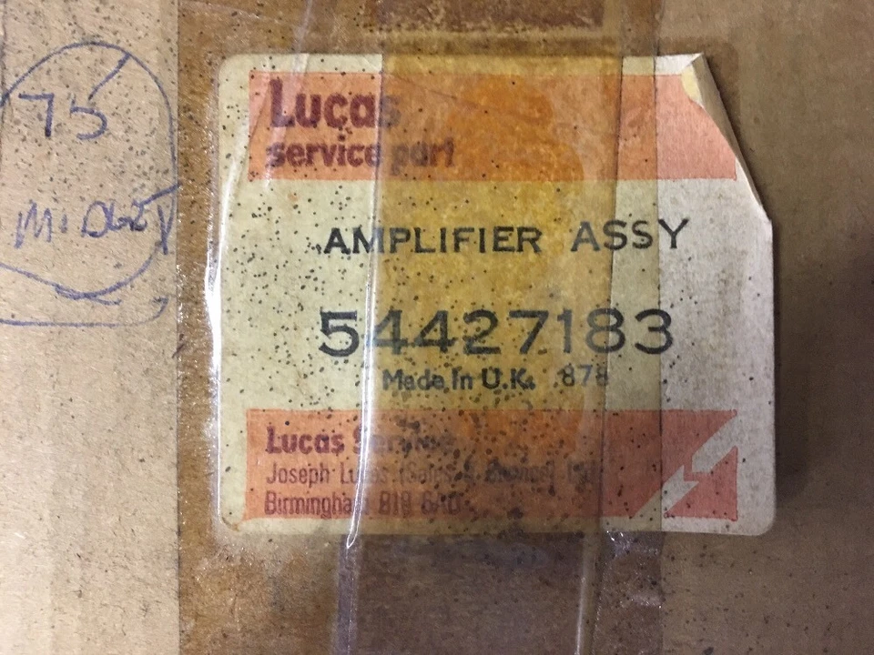 MG Midget Triumph Spitfire 1500 1975 Nuevo de Lote Antiguo Lucas Distribuidor Amplificador Unidad de Vacío Foto 3 de 3