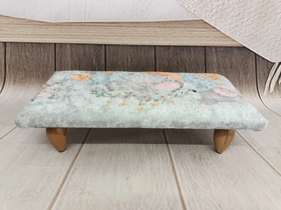 Taburete auxiliar Cama taburete reposapiés taburete niños elevador de pies precioso taburete otomano Foto 2 de 4