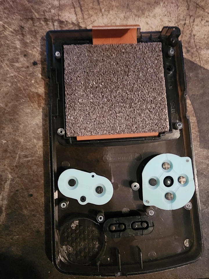Gameboy Color OEM Screen + Buttons and Transparent Black Replacement Shell - Image 3 of 4