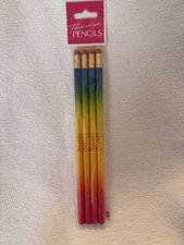 Personalized  Sandy  Rainbow Gradient Wood Pencils Pack