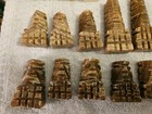 Vintage Mexican Aztec Stone Onyx Marble Chess Set 32 Pieces Hand Carved — photo 6