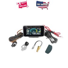 3-in-1 Universal Car Gauge Digital Oil Pressure Water Temp Voltage Meter 12V 24V