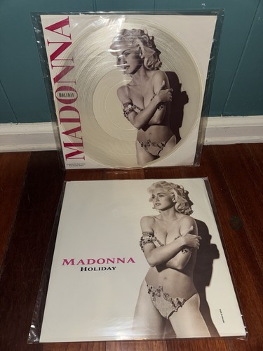 MADONNA - HOLIDAY TRUE 12” Limited Edition PICTURE DISC - Two Vinyl Set ENGLAND - Photo 5/9