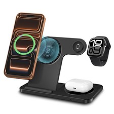 3in1 Magnetic Wireless Charger Dock Foldable For Apple Watch iPhone 17 16 15 14
