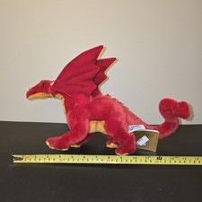 HANSA RED MINI GREAT DRAGON REALISTIC STUFFED ANIMAL PLUSH SOFT TOY 5936 15"