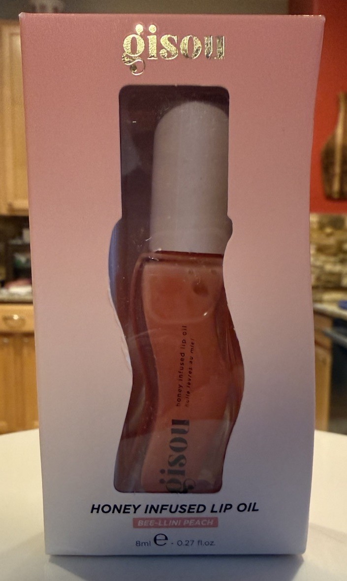 Gisou Honey Infused Lip Oil Bee-llini Peach 8 ml .27 fl oz Full Size NIB  | eBay