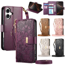 For Samsung Galaxy S25 Edge S24 Ultra Plus Magnetic Leather Zipper Wallet Case