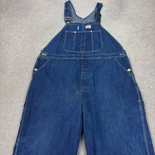 Salopette Dickies adulto 44x31 blu salopette denim bavaglino abbigliamento da...