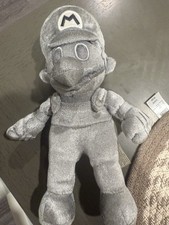 Plush Nintendo Silver Super Mario Stuffed Figure 2020 - 10" Tall
