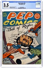 Pep Comics #27 CGC 3.5 1942 3714732003
