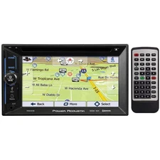 Power Acoustik D.Din 6.2-Inch Touchscreen Car Stereo with Navigation and Bluetoo