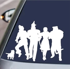 Vinyl Decal for Window - Wizard of Oz (Silhouette), Various Colors & Sizes