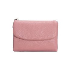 Unisex Pebble Leather Wallet Short Genuine Leather Purse for Coins Cards Bag
