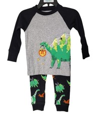 Carters Child of Mine Baby 12M Halloween Dinosaur Graphic Pajama Sleep Set