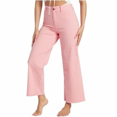 NWT Billabong Free Fall Women Pink Fixed Waist Trousers Size 26