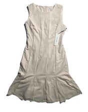 NEW Size 8 Women's Calvin Klein Sleeveless Knee Sheath Lined Dress Pink $134