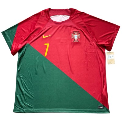 【正規品:美品】Portugal/ポルトガル代表 CR7 XL ユニフォーム 2022/23 Portugal Home Jersey #7 Ronaldo 3XL Nike World Cup Soccer