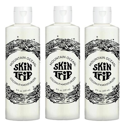 Lot of 3 Mountain Ocean Skin Trip Moisturizer Coconut Lotion Bottle  8 Fl Oz