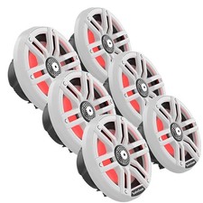 Rockford Fosgate M2-65 6.5" Color Optix Marine System -White  Stainless Grilles