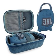 Silicone Cover and Hard Carrying Case for JBL Clip 5 Portabletooth Blue