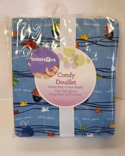 Babies R' Us Comfy Crib Sheet Douillet Splish Splash Fishies Blue 70x130cm