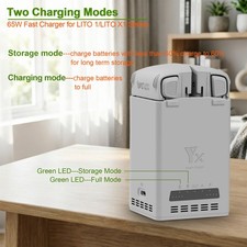For DJI Lito 1 / Lito X1 65W Dual Smart Battery Charger Fast Charging Hub ACUS