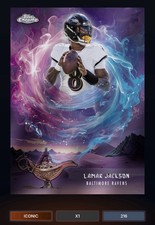 Lamar Jackson - Game Genies Iconic - Topps NFL Collect Chrome 2025 DIGITAL