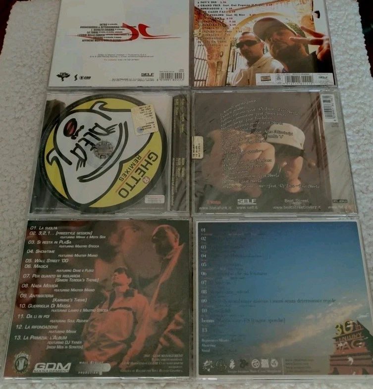 Lotto 6 CD Rap Hip Hop RARISSIMI - Rap Italiano introvabili! - Immagine 2 di 2