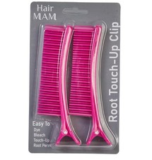 2Pcs Styling Tool Hairdressing Clips Salon Hair Section Cutting Clips, Pink