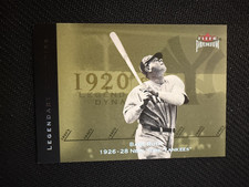 2002 Fleer Premium Legendary Dynasties Babe Ruth #4LD HOF