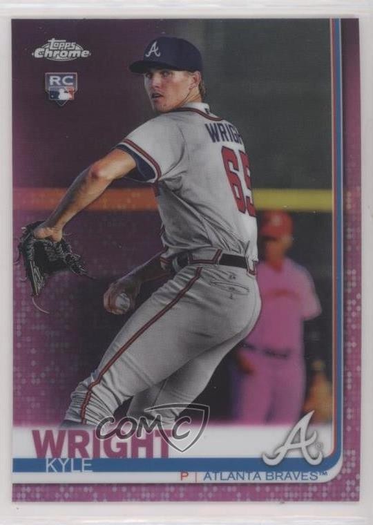 2019 Topps Chrome Pink Refractor Kyle Wright #120 v1x