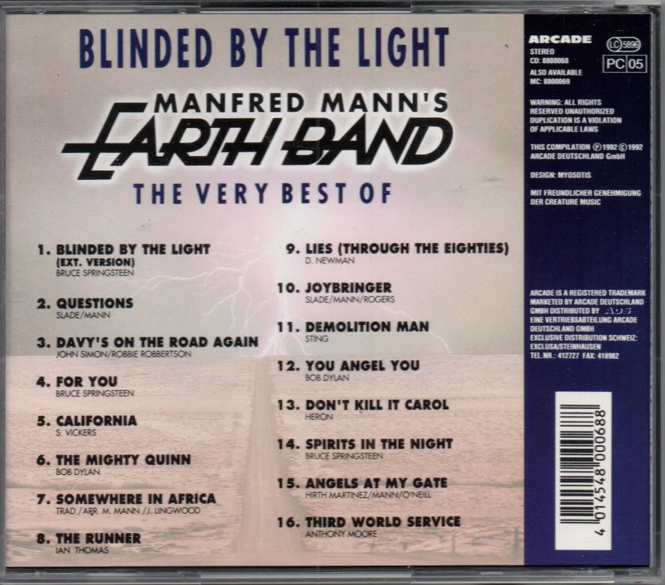 MANFRED MANN'S EARTHBAND - Blinded By The Light CD - Bild 2 von 2