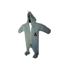 VTG 80s Paddington Bear BLUE Terry Sleeper Baby One Piece Size 6-12 Months 155