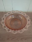 Depression Glass Anchor Hocking Old Colony Pink Lace Edge Bowl VINTAGE