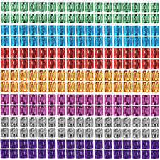 350PCS Hair Jewelry for Women Braids, DreadLock Beads Hair Decorations Aluminum