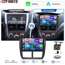 For Subaru Forester 2008-2012 Apple Carplay Android Auto Car Stereo Radio Bt Rds