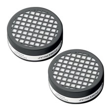 JSP Powercap Filters 1 Pair Black (CAU601-001-100) 1 per pack., 