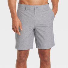 Men's 9" Hybrid Swim Shorts - Grey - Goodfellow  Co Size 50W