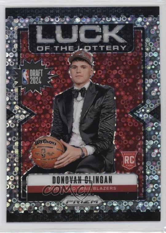 2024-25 Panini Prizm Luck of the Lottery Fast Break Donovan Clingan #9 Rookie RC