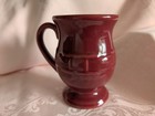 Longaberger  Woven Traditions Paprika Footed Coffee  Mug 16 oz. — photo 2