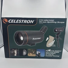 Celestron 52238 Mini Mak 70mm Angled Spotting Scope with Tabletop Tripod & Case