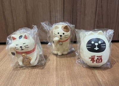 DECOLE Concombre Figure Lucky Cat/Cat/Daruma Cat 3pcs set DECOLE DECOLE DECOLE