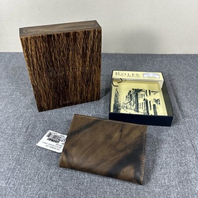 ROLFS Vintage Trifold Wallet New In Original Box By Original Owner